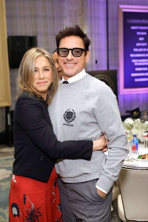 Jennifer Aniston and Robert Downey Jr. 