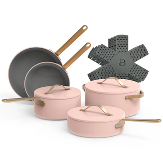 Beautiful Ceramic Non-Stick Cookware Set (12-Piece)